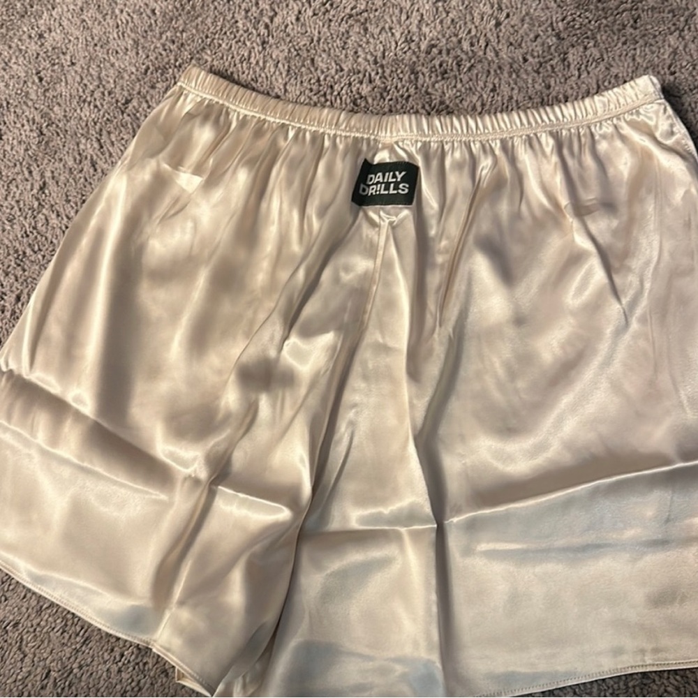 Daily Drills Silk Shorts - Champagne